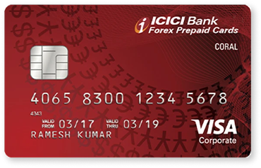 ICICI Bank Coral Forex Prepaid Card
