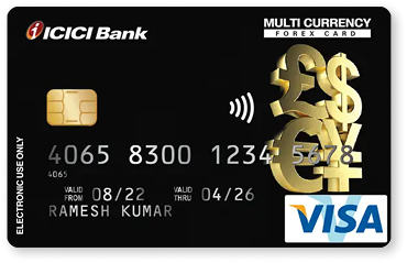 ICICI Bank Multi Currency Forex Prepaid Card