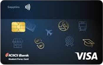 ICICI Bank Student Sapphiro Forex Prepaid Card